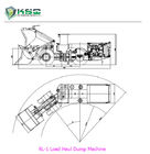 CE blanco ISO9001 de la máquina del raspador del recorrido de la carga del motor diesel de Deutz