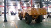Remolque con las ruedas, camión volquete anaranjado del camión volquete de 15 toneladas de la explotación minera