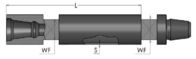 2 pulgadas que minan las herramientas de perforación de DTH, tubo de taladro del hilo 50-60m m DTH de F