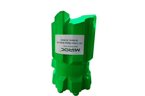T51 115mm Botón de la roca de perforación del hilo esférico balístico