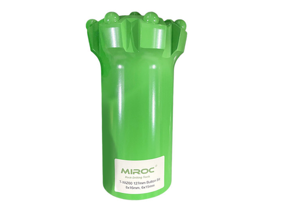 Herramientas de perforación de roca de martillo superior T-WIZ60 102 mm Bits de botón de hilo para canteras y minería