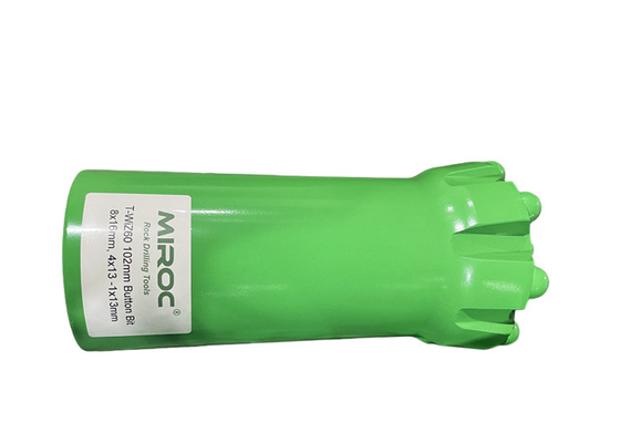 Herramientas de perforación de roca de martillo superior T-WIZ60 102 mm Bits de botón de hilo para canteras y minería