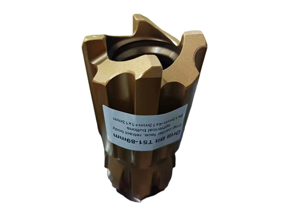 T51-89mm Perforación de carburo de tungsteno retracado para un rendimiento de perforación duradero