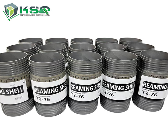 T2-76mm Herramientas de perforación de núcleo Reamers Reamiing Shell para mejorar la eficiencia de la exploración mineral