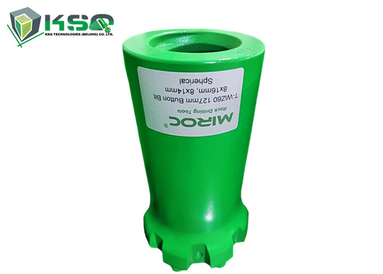 T-WIZ60 de 102 mm con rosca y botón de perforación de roca