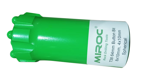 Broca de botón para martillo superior T38 de 64 mm para perforación de rocas