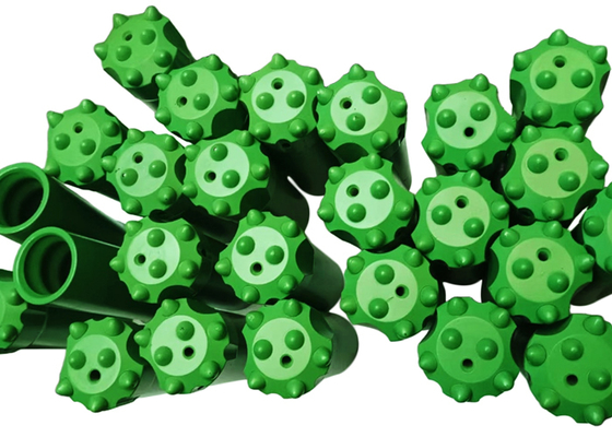 Herramientas de perforación de rocas esféricas R28 Serie 41mm Brocas de botón para máquina hidráulica