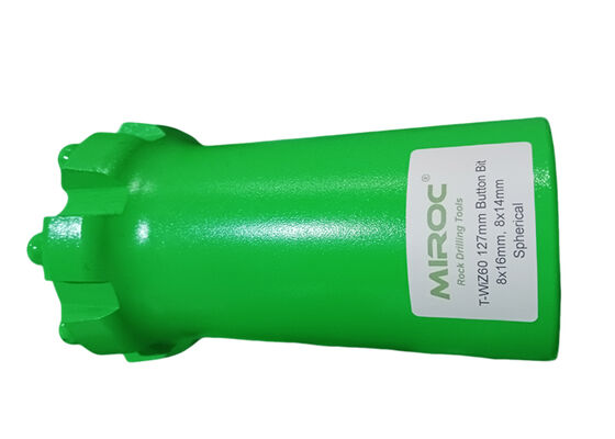 Excavadora de roca con rosca de 127 mm con aleación de acero y carburo de tungsteno para perforación de alto rendimiento