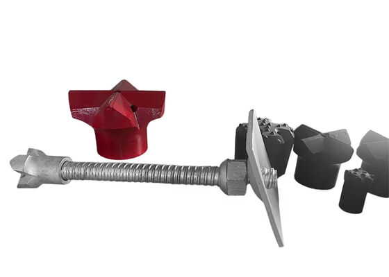 Sistema de tornillo de anclaje de autoperforación forjado con rosca completa R23 R32 R38 R51 T76 para la estabilización de pendientes de tunelado de minería de mineral