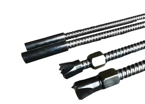 Sistema de tornillo de anclaje de autoperforación forjado con rosca completa R23 R32 R38 R51 T76 para la estabilización de pendientes de tunelado de minería de mineral