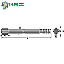 HL del adaptador 500F, HL510F de la caña del taladro de  de la explotación minera de subterráneo