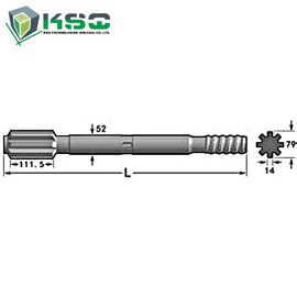 Herramientas de perforación de  del adaptador de la caña del taladro del hilo T51 con moler del CNC