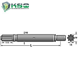 Adaptador de la caña del taladro de carburo de tungsteno