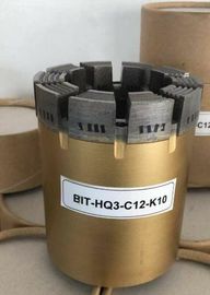Broca geológica de la base PDC del diamante de la perforación Q3 para los barriles triples de base del tubo