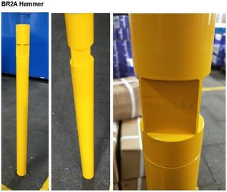 El BR2/BR3 2" DTH martilla color bajo del amarillo del martillo del BR2 de la presión de aire de la perforación bien
