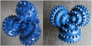 Heavy tricónico del carburo de tungsteno de las brocas de la roca del color del botón 12-1/4 '' del rodillo de acero azul de IADC537 TCI