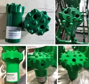 Pedazos de botón del hilo T38/R38 de las herramientas de perforación de roca del carburo de tungsteno con proceso del tratamiento térmico
