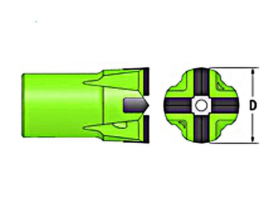 Bit cruzado para la minería