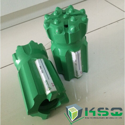 Carburo de tungsteno retractable verde de la perforación de roca de los pedazos de botón
