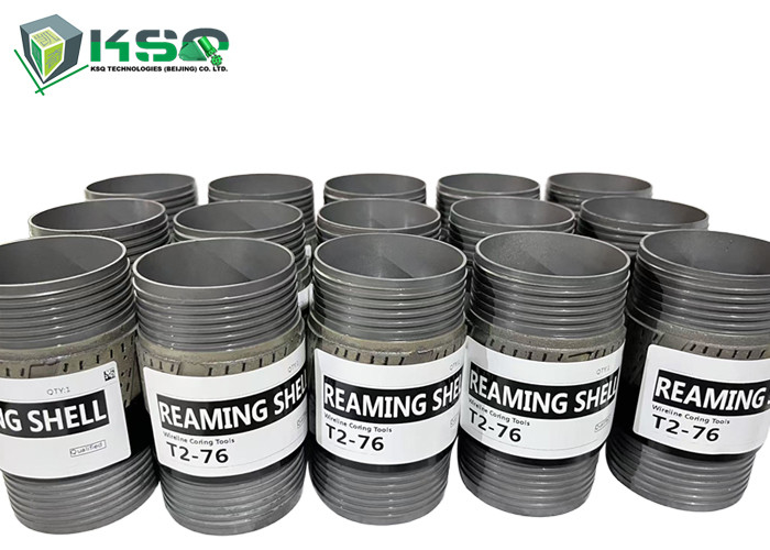 T2-76mm Herramientas de perforación de núcleo Reamers Reamiing Shell para mejorar la eficiencia de la exploración mineral