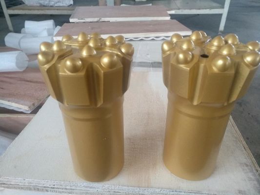 Customize T38 76mm Button Drill Bit With Flat Flower Ballistic Carbide Inserts