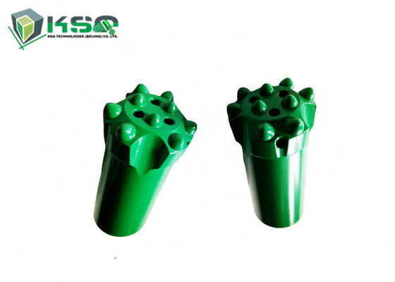 R25 Threaded Button Bit with Spherical / Ballistic Buttons for Rock Drilling