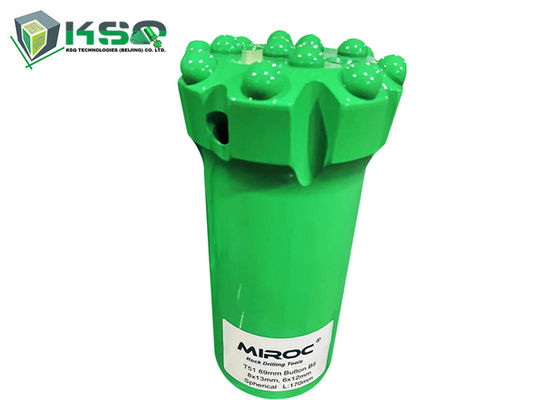 Carburo de tungsteno de la broca del botón de T51 89m m/14 botones roscados