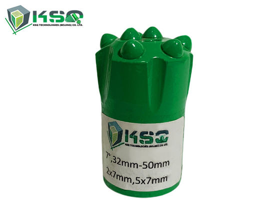 Perforación de la explotación minera que hace un túnel el grado afilado 32-50m m de la falda corta 7 del pedazo de botón