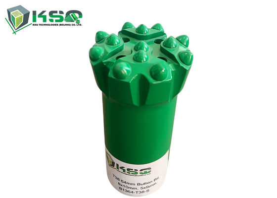 Diámetro 64m m de la broca del botón del carburo de tungsteno T38 que derivan