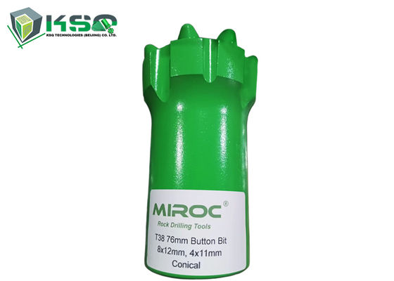 Brocas de perforación de carburo de tungsteno T38 76 mm, 102 mm, broca de botón para perforación de rocas