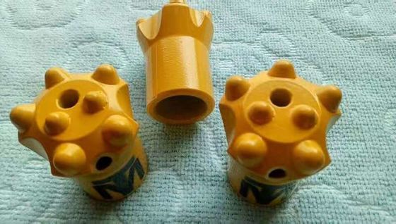 Pequeña broca del botón de la perforación del agujero diámetro 38m m de 11 grados con la falda corta