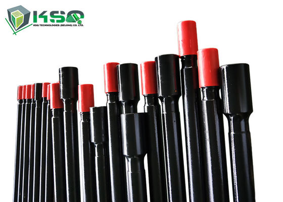 Taladro de deriva roscado frecuencia intermedia negro Rod T45 de Rod de taladro del color 6 pies para minar