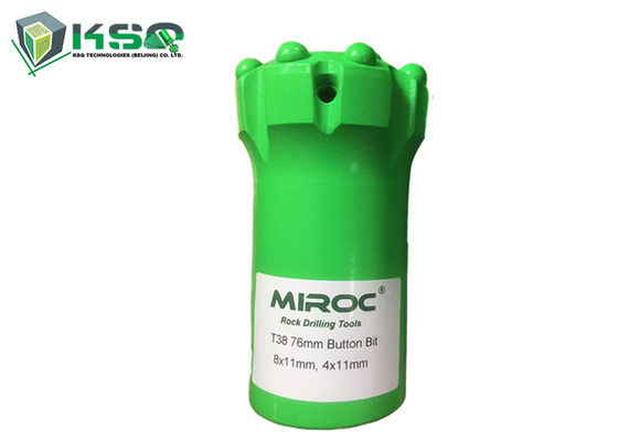 Cuerpo normal de la broca del botón de T38 76m m con los partes movibles balísticos del carburo