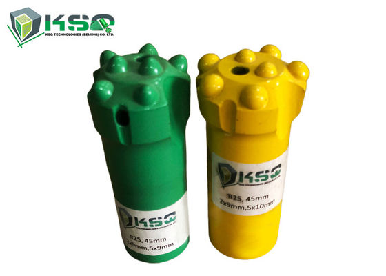 Perforación de roca esférica de los pedazos de botón R25 para derivar y hacer un túnel