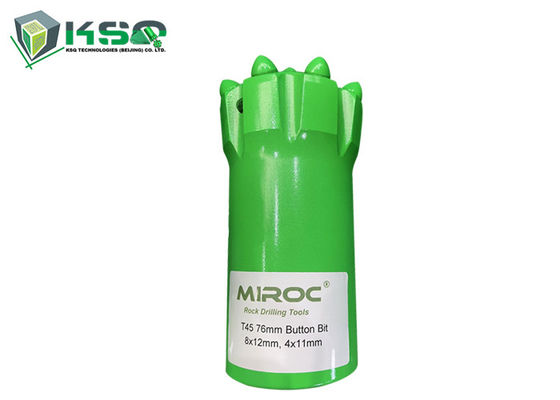 T45 broca superior del botón del hilo del carburo de tungsteno del martillo de 70m m a de 102m m