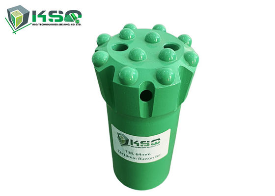 Broca de botón de rosca de carburos balísticos T38 de extracción rápida de 64 mm y 76 mm