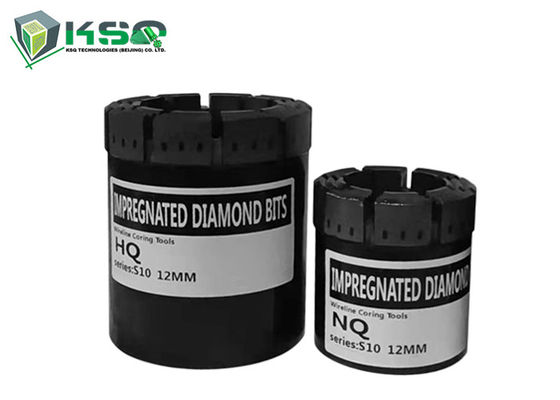 Formaciones densas impregnadas del NQ Diamond Core Drilling Bit For que escarian cáscaras