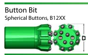 Pedazo de botón convexo T38 de la cara 76m m 64m m de la broca de botón de las herramientas de perforación
